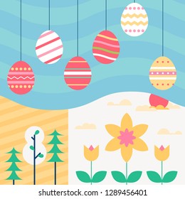 Easter abstract background