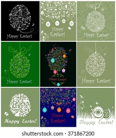 Easter applique and lacy greeting cards