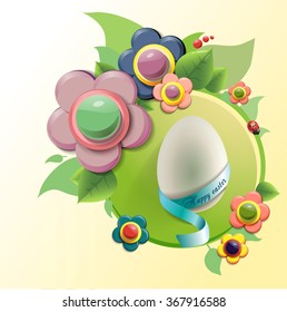 Easter backgroum. Vector illustration