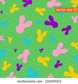 Easter background with bunnies