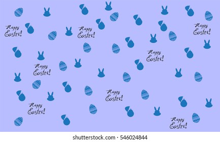 Easter background with bunny