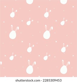 easter background with bunny. vector