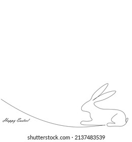 Easter background with bunny vector illustration