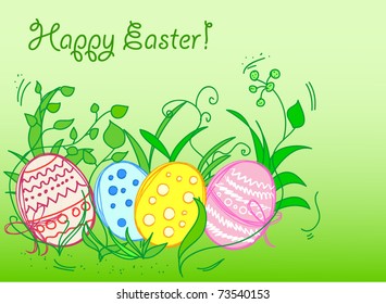 Easter background card