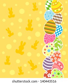 Easter background card vector illustration