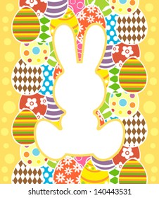 Easter background card vector illustration