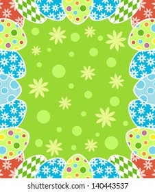 Easter background card vector illustration