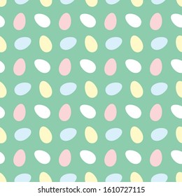 Easter background with colorful eggs. Spring Easter pattern. Easter eggs. 