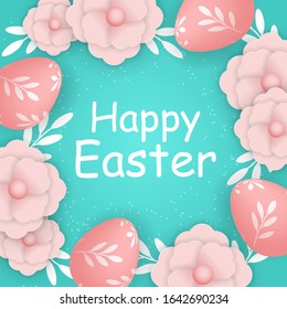 Easter background design. can be used for banner, greeting card and feed design
