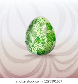 Easter background with egg.
