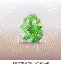 Easter background with egg.
