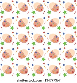 Easter background with eggs