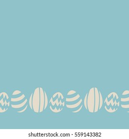 Easter background with easter eggs.