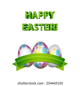 Easter background. Easter eggs. EPS10 vector