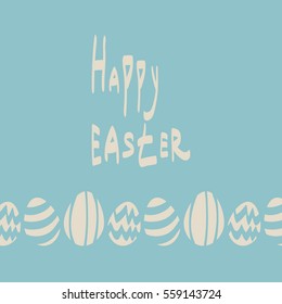Easter background with easter eggs. Happy easter card.