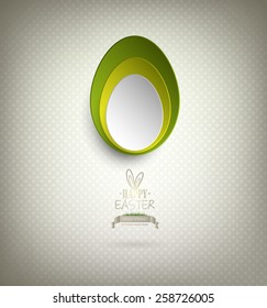 Easter Background With Eggs And Title Inscription