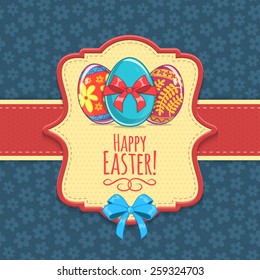 Easter background. Holiday backdrop for card design. Eps 10 vector illustration.