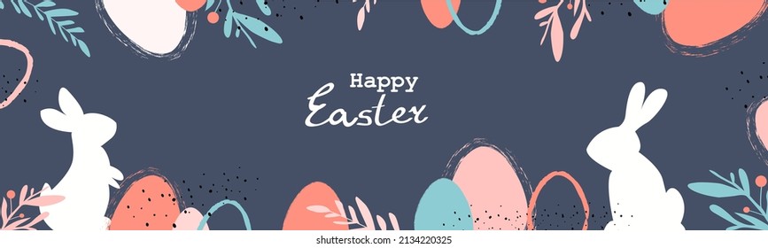 Easter background in pastel colors