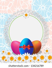 Easter background with place for text