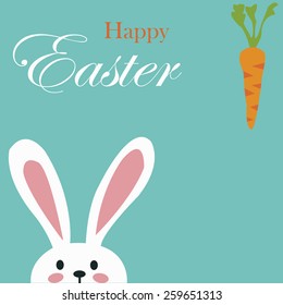 Easter Background with Rabbit