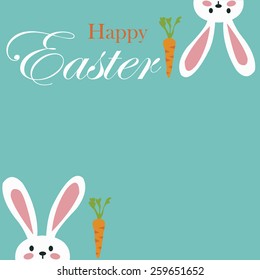 Easter Background with Rabbit