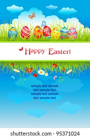 Easter background with space for text