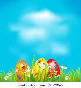 Easter background with space for text