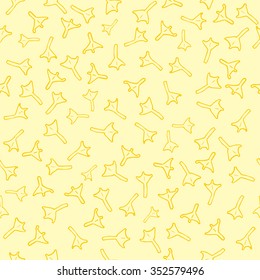 Easter background. Trace of birds, seamless vector pattern. Hand drawn duck footprints in childish style. Duck traces naive easter background.