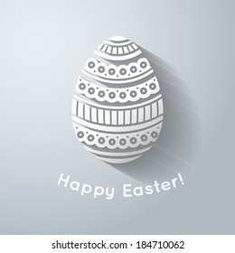 Easter background with traditional ornate egg 