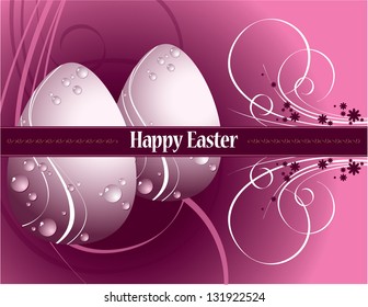 Easter Background. Vector Design.