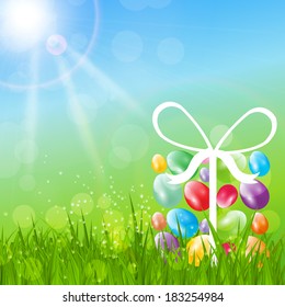 Easter Background Vector Illustration