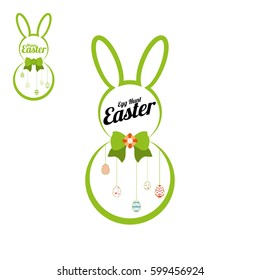 Easter background Vector illustration.