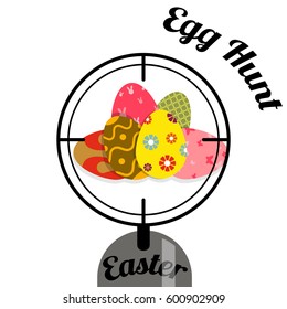 Easter background Vector illustration.
