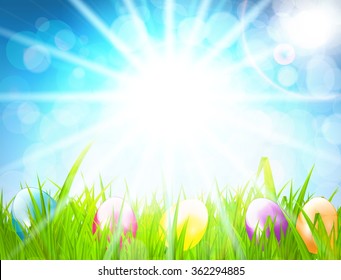 Easter Background Vector Illustration EPS10