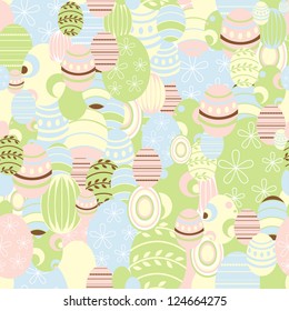 Easter background, vector - recurrent