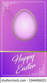 Easter Banner, Flyer, web banner made in pleasant worm colors.