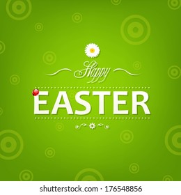 Easter Banner, With Gradient Mesh, Vector Illustration