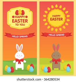 Easter Banner templates vector illustration. Happy Easter