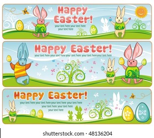 Easter Banners with space for your text