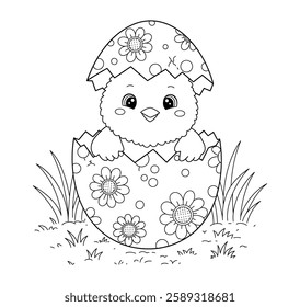 Easter Basket Coloring Page, Fun and Festive Printable for All Ages