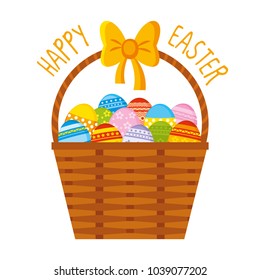 Easter basket eggs