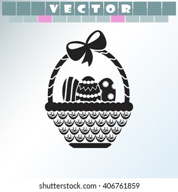 Easter basket icon.