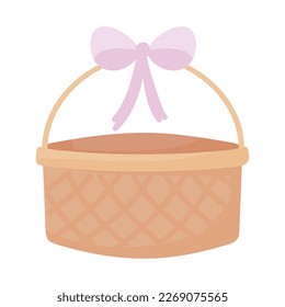 diseño aislado de icono de cesta de Pascua