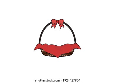 Easter Basket Red Cloth Icon