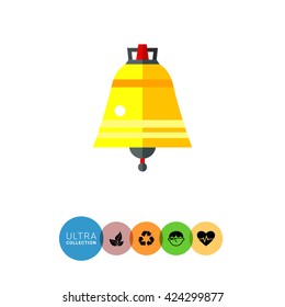 Easter bell flat icon