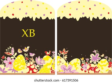 Easter with birds and eggs