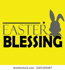 Easter Blessing Vector Art Design