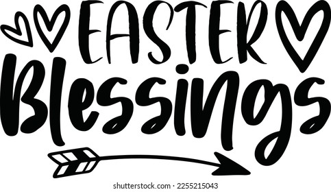 Easter Blessings Svg Design Easter Lover