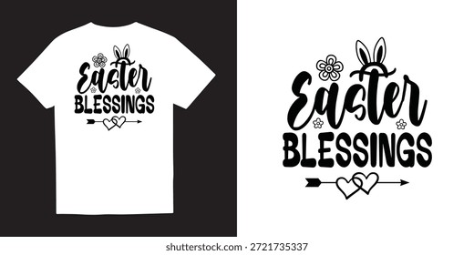 Diseño de camiseta de bendiciones de Pascua | Idea de diseño de camiseta de Pascua feliz | Diseños de Pascua Escuadrón de caza de Pascua | Png - Diseño de camiseta de conejo 