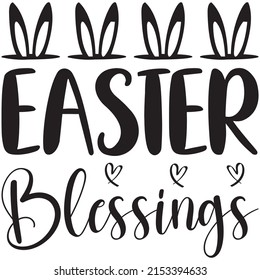 Easter Blessings t-shirt design ,vector file.